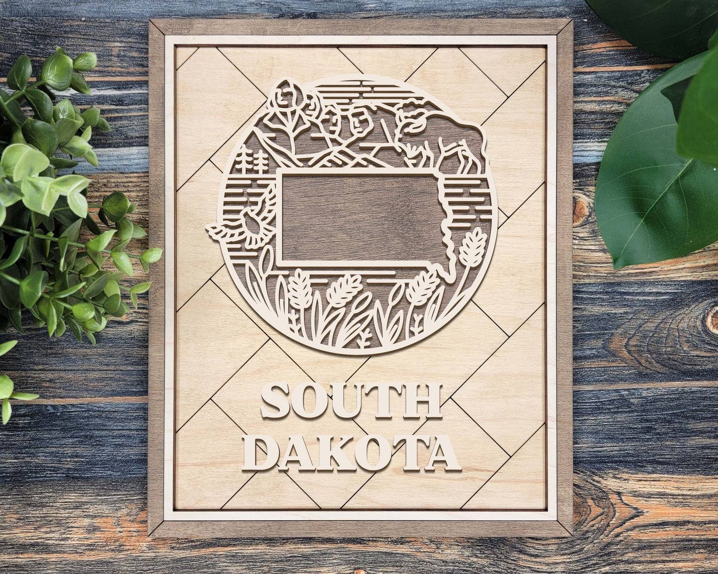 South Dakota Heritage Frame Pop Sign