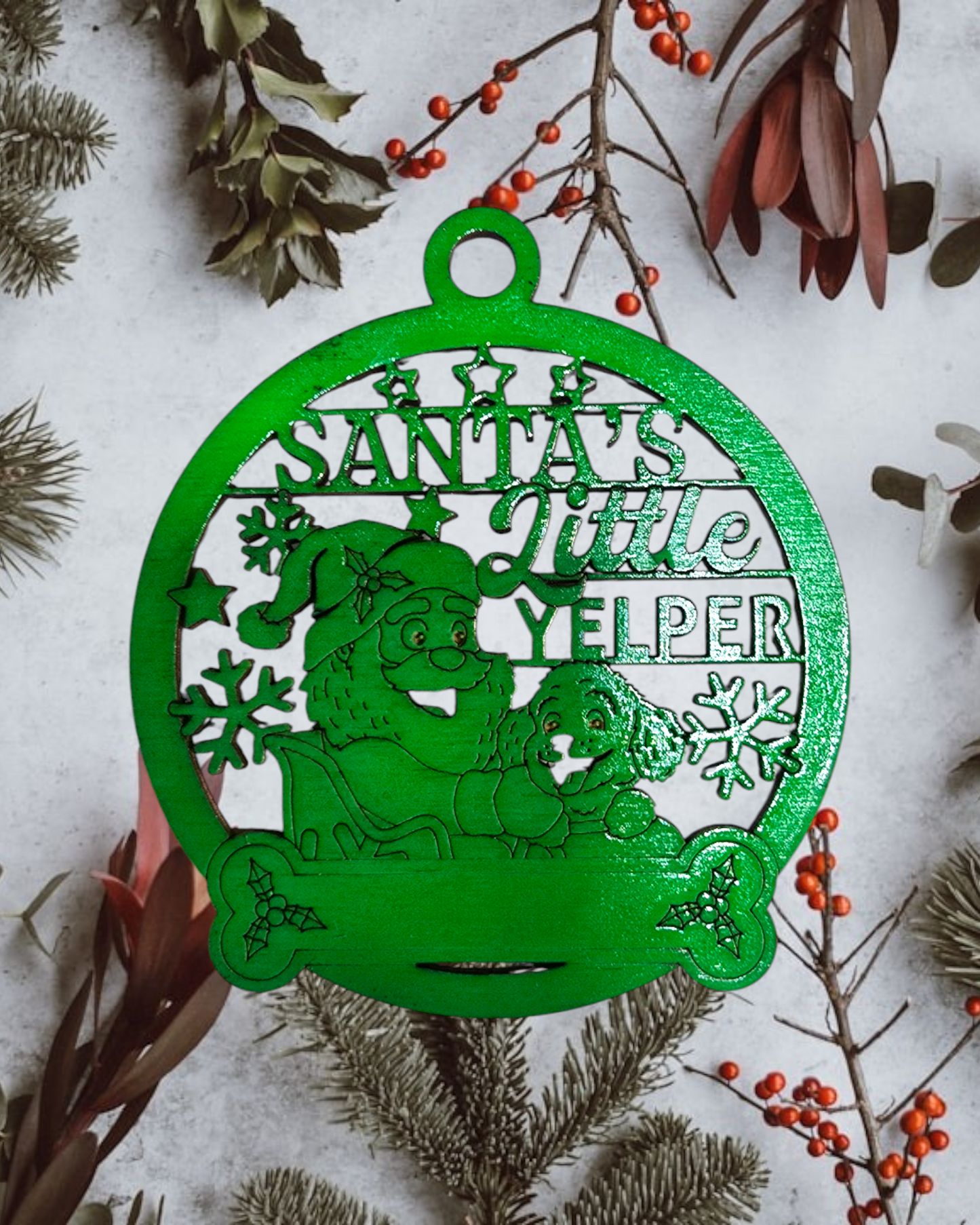Pawsome Ornament - Santa's Little Yelper