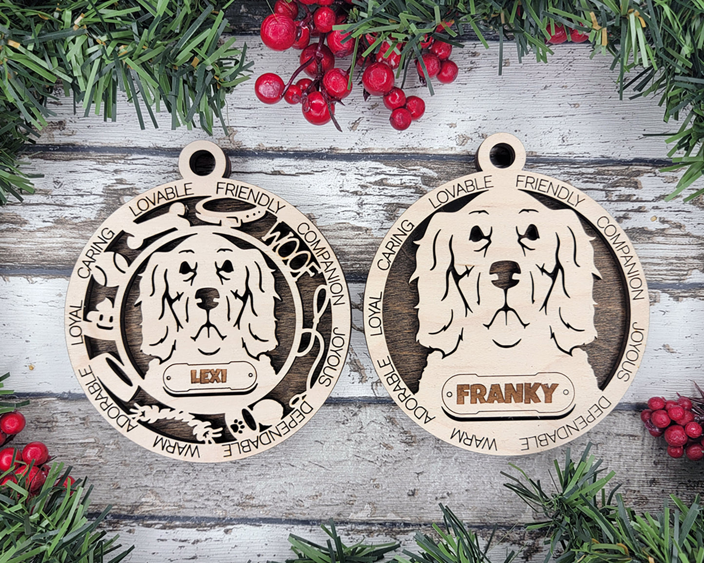 Adorable Dog Ornaments Pack 3