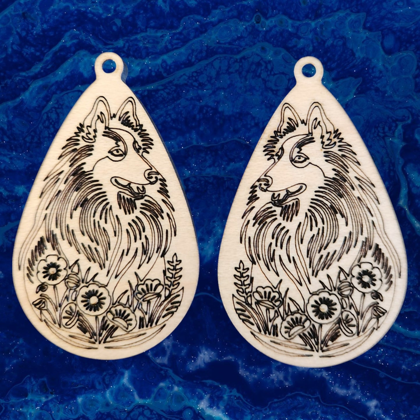 Shetland Sheepdog Earrings