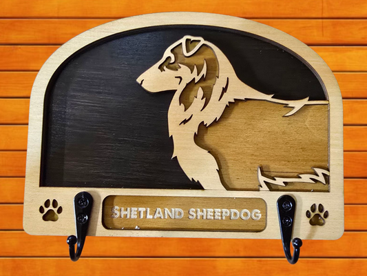 Shetland Sheepdog Leash Holder