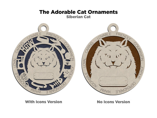 Siberian Cat Ornament