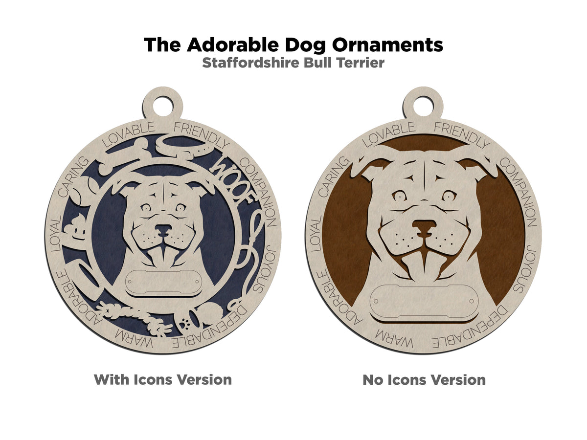 Staffordshire Bull Terrier Dog Ornament (146)