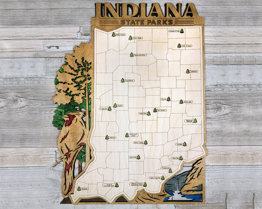 Indiana State Park Map