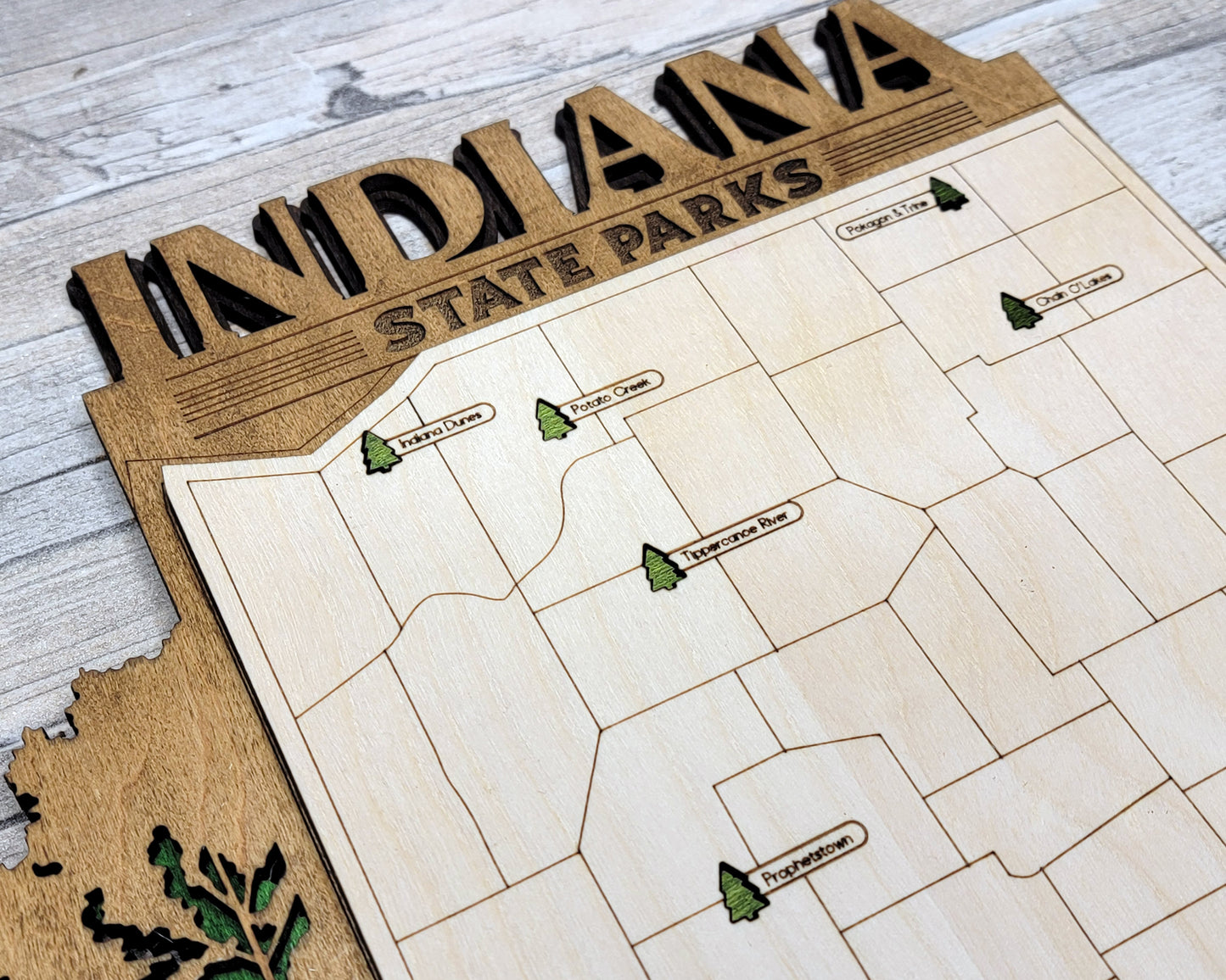 Indiana State Park Map
