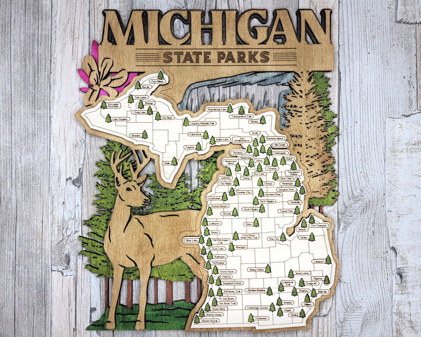 Michigan State Park Map