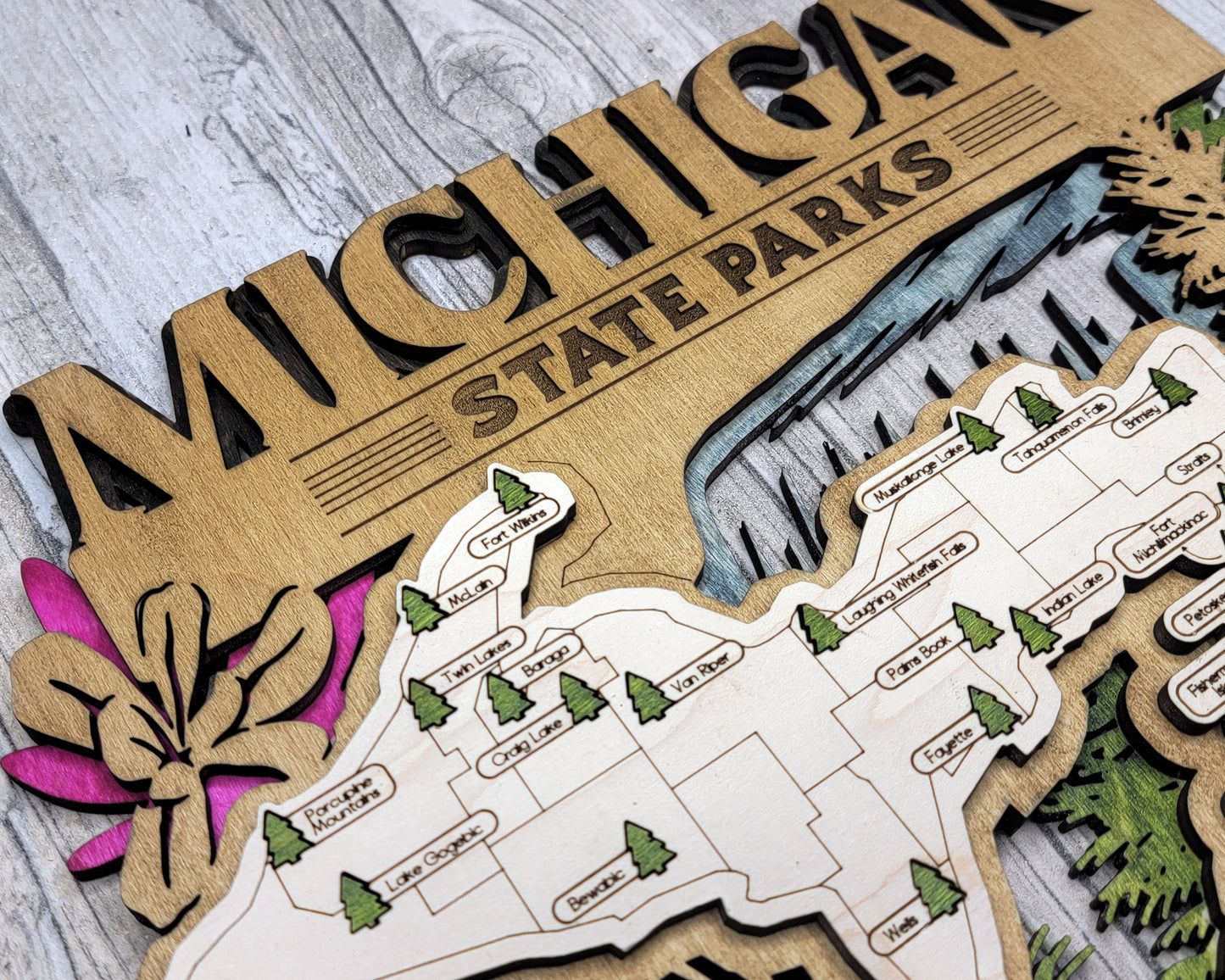 Michigan State Park Map