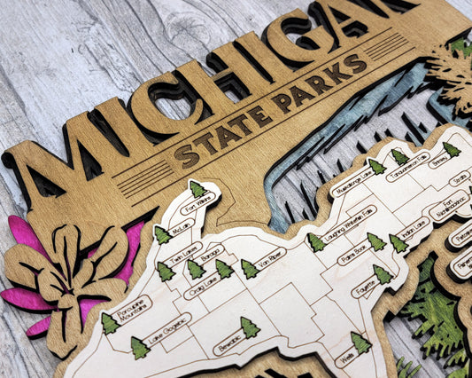 Michigan State Park Map
