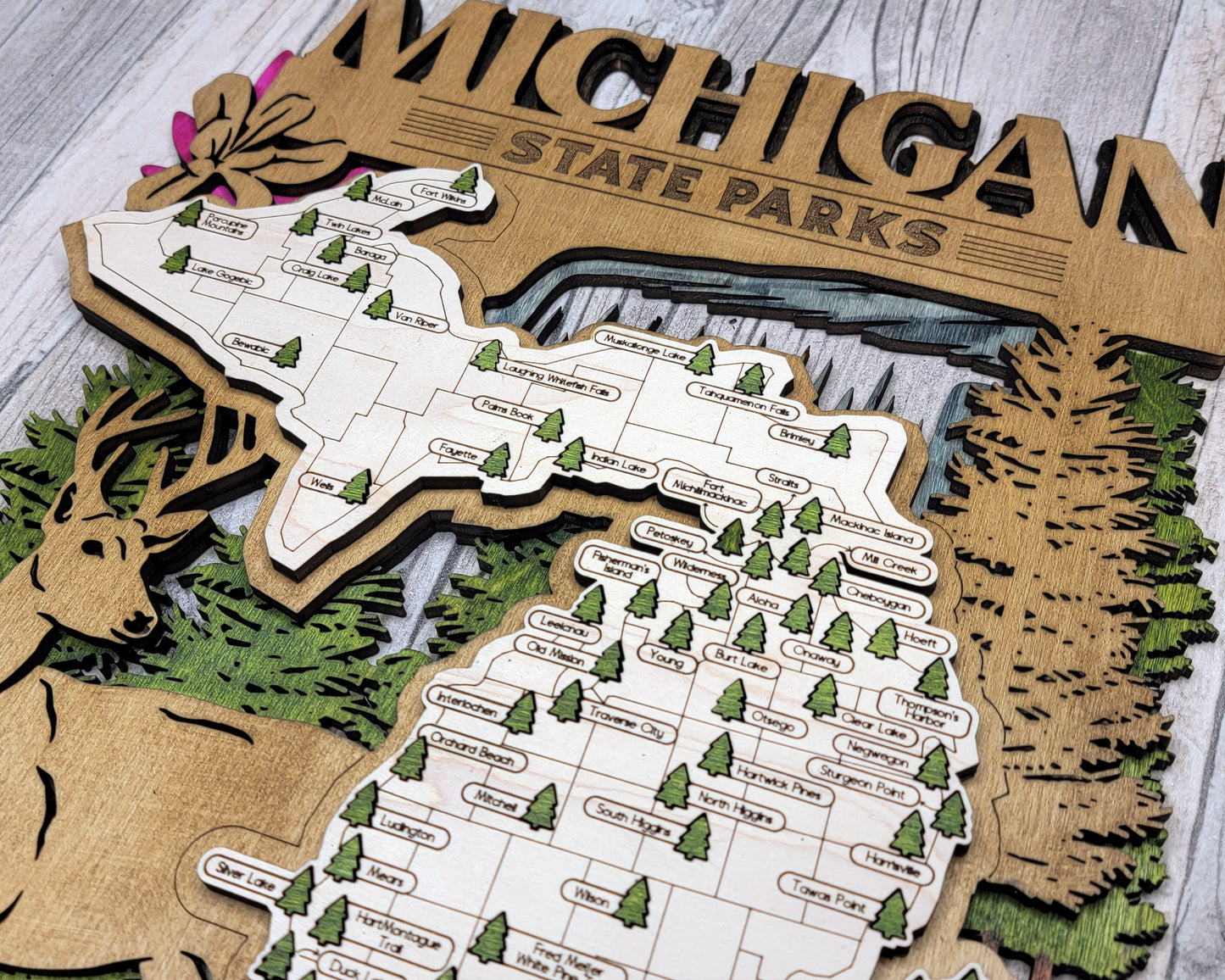 Michigan State Park Map