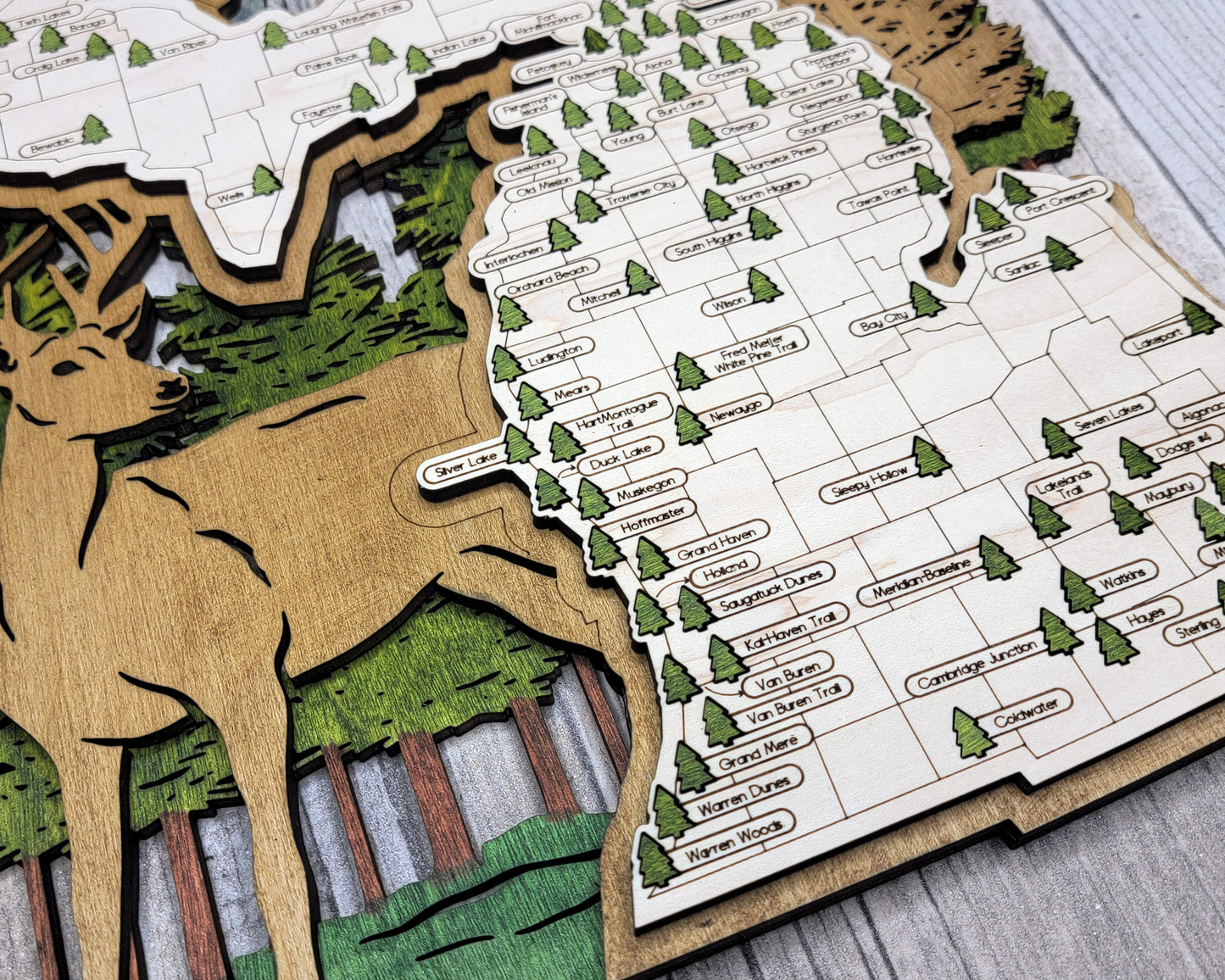 Michigan State Park Map