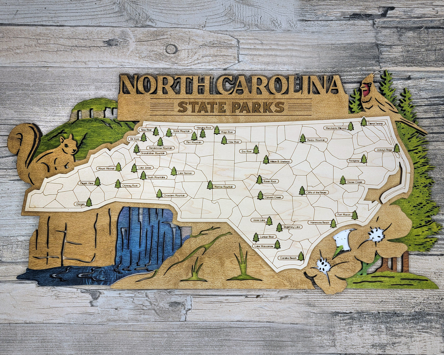 North Carolina State Park Map