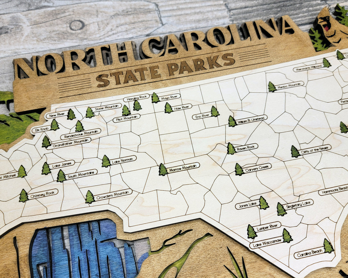 North Carolina State Park Map
