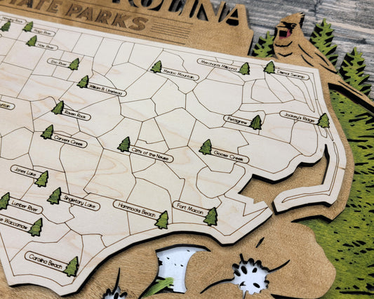 North Carolina State Park Map
