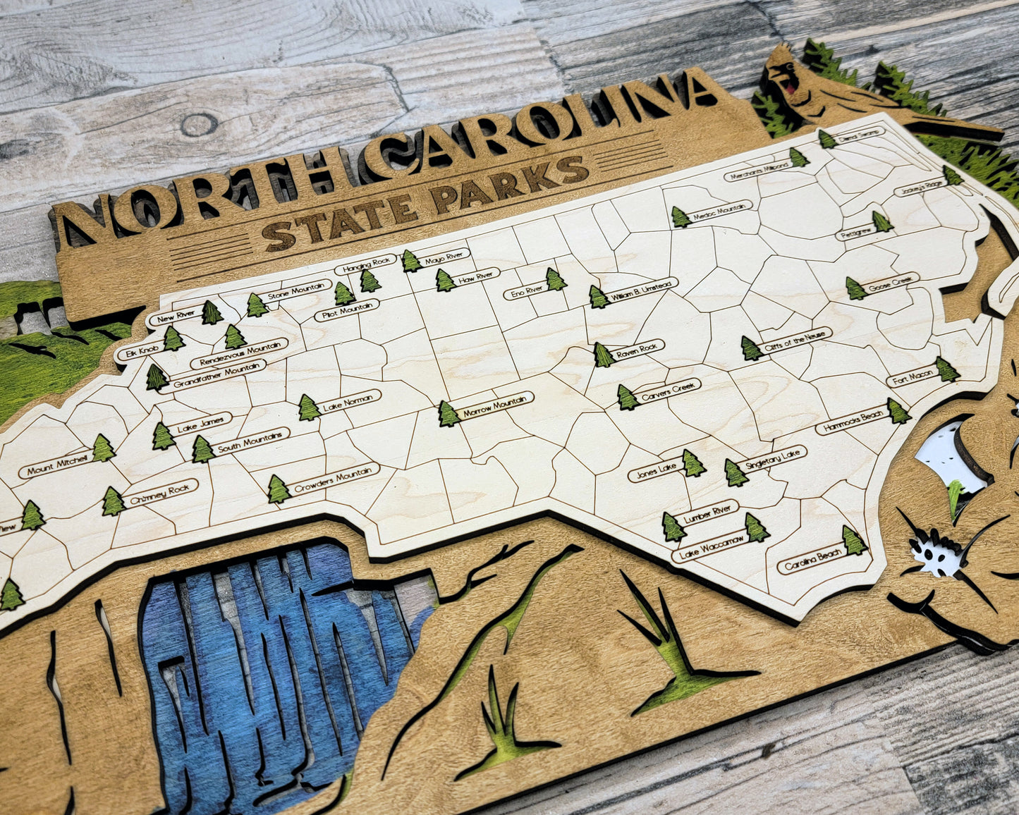 North Carolina State Park Map