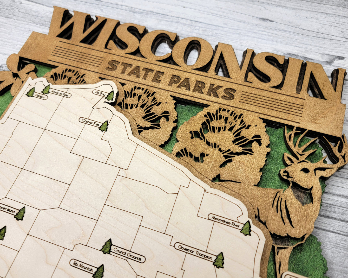 Wisconsin State Park Map
