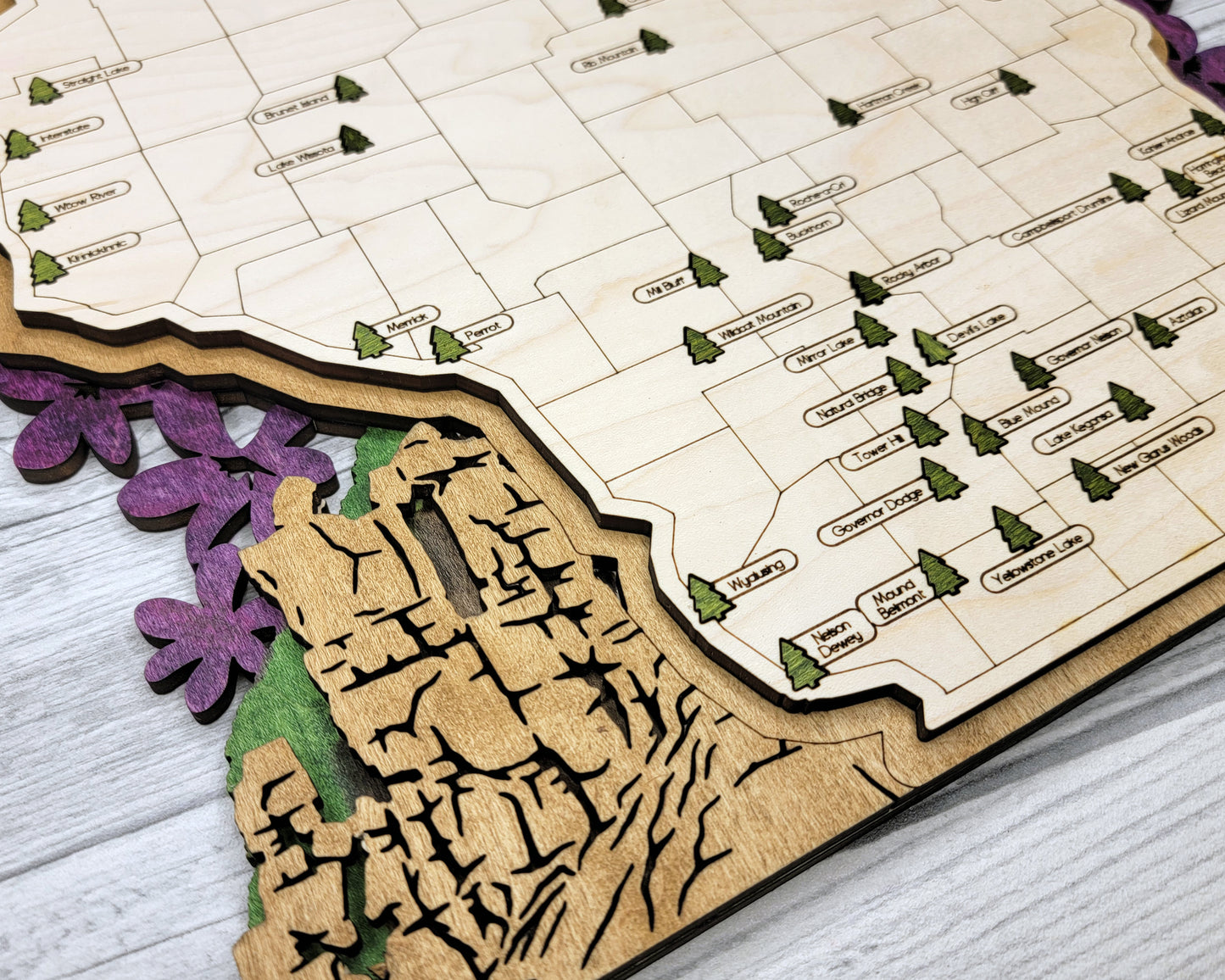Wisconsin State Park Map