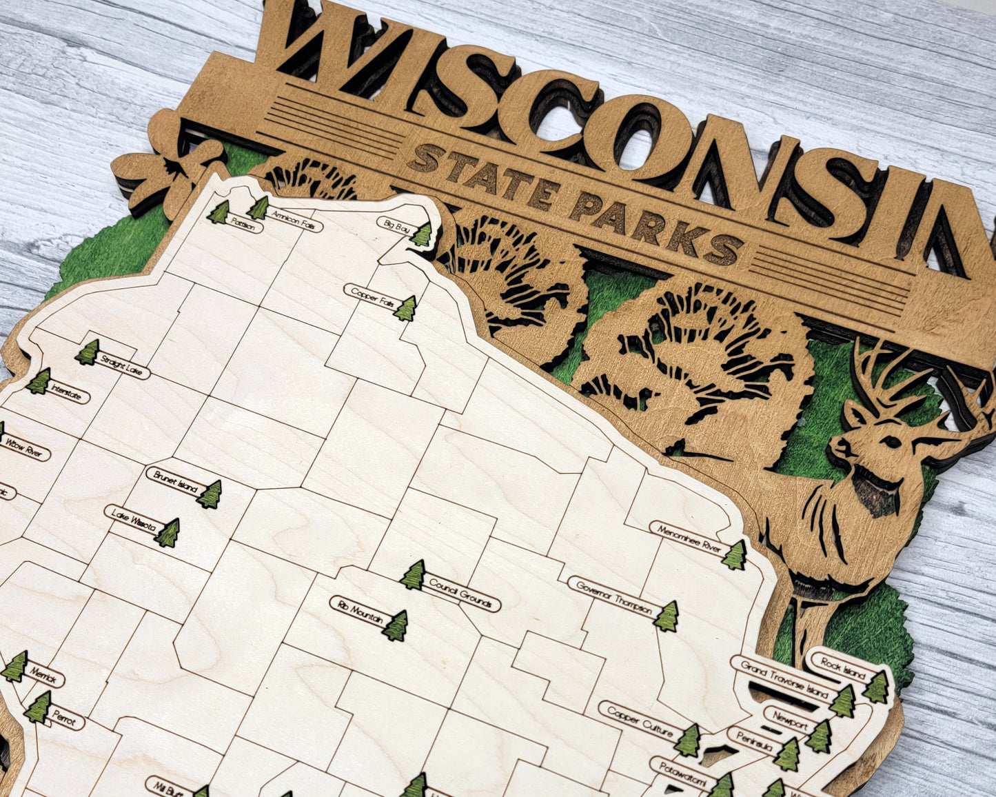 Wisconsin State Park Map