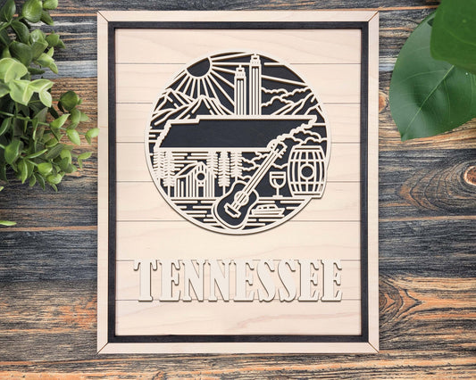 Tennessee Heritage Frame Pop Sign