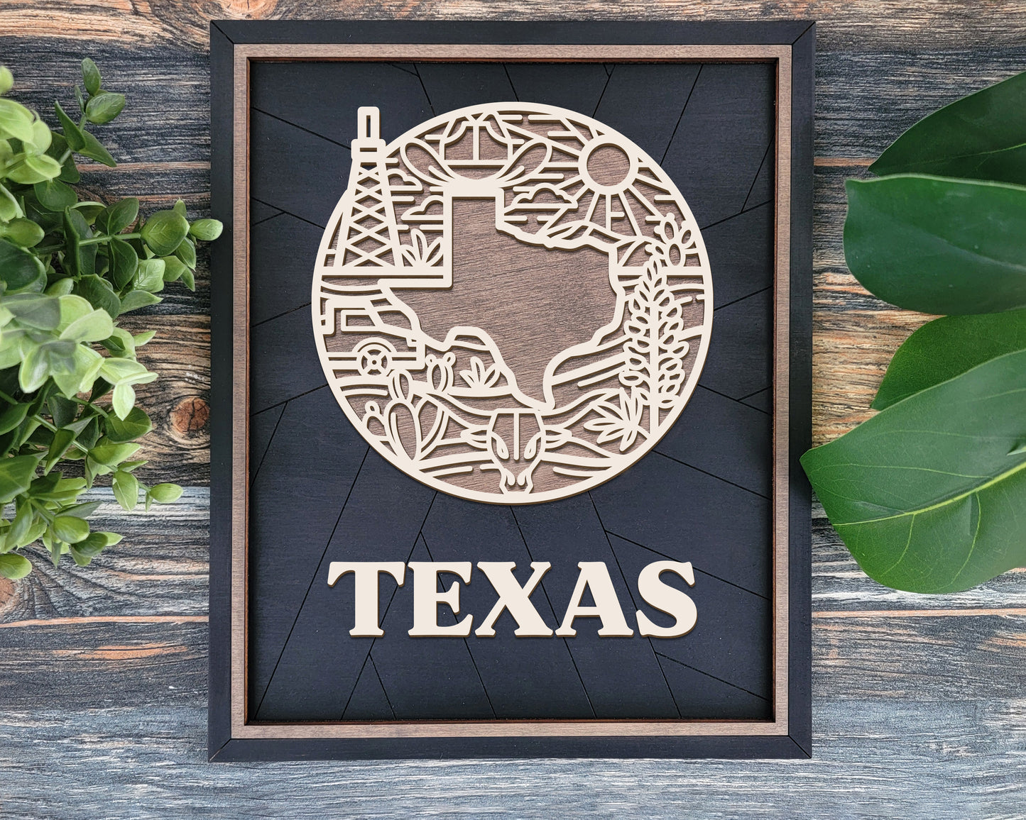 Texas Heritage Frame Pop Sign