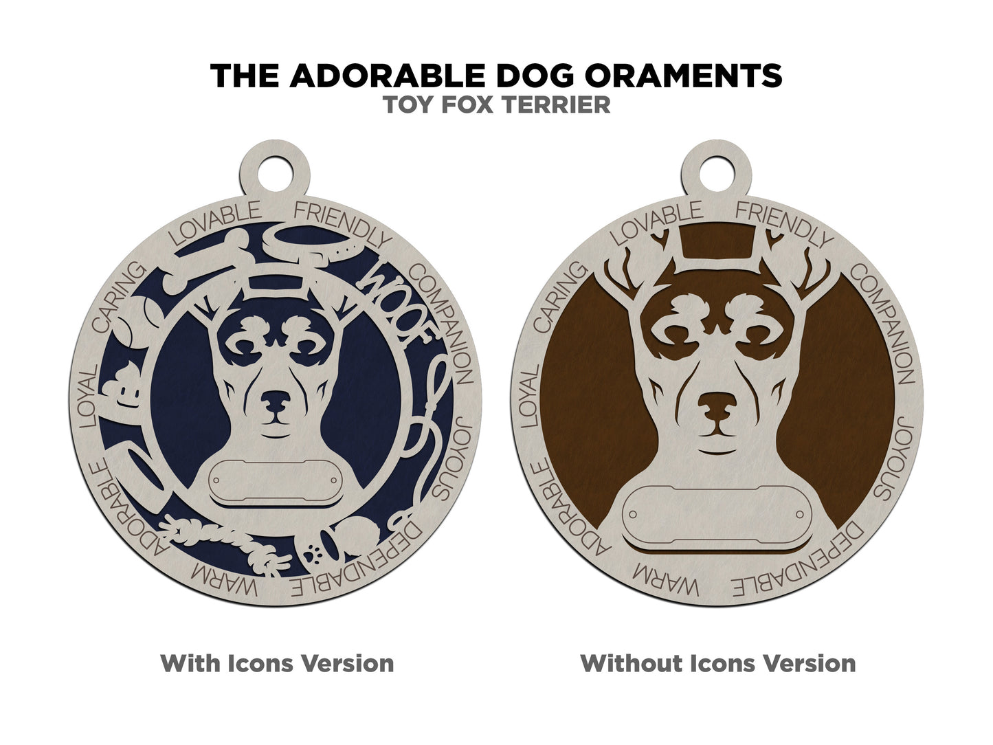 Toy Fox Terrier Dog Ornament