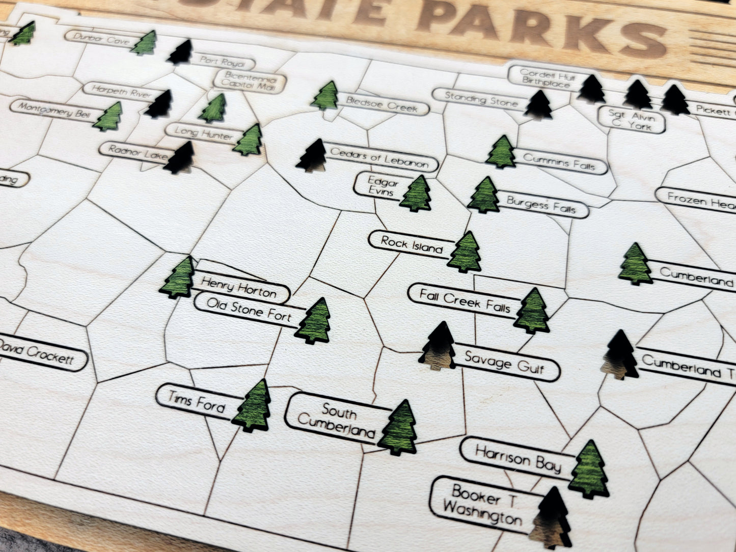 Tennessee State Park Map