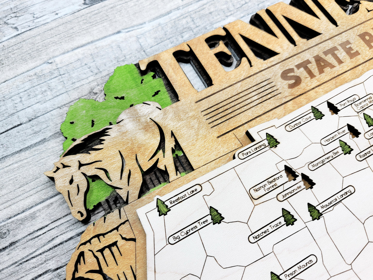 Tennessee State Park Map