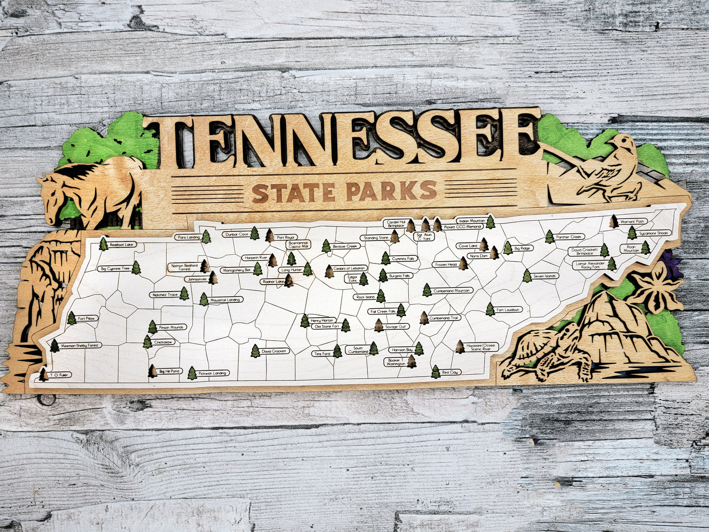 Tennessee State Park Map