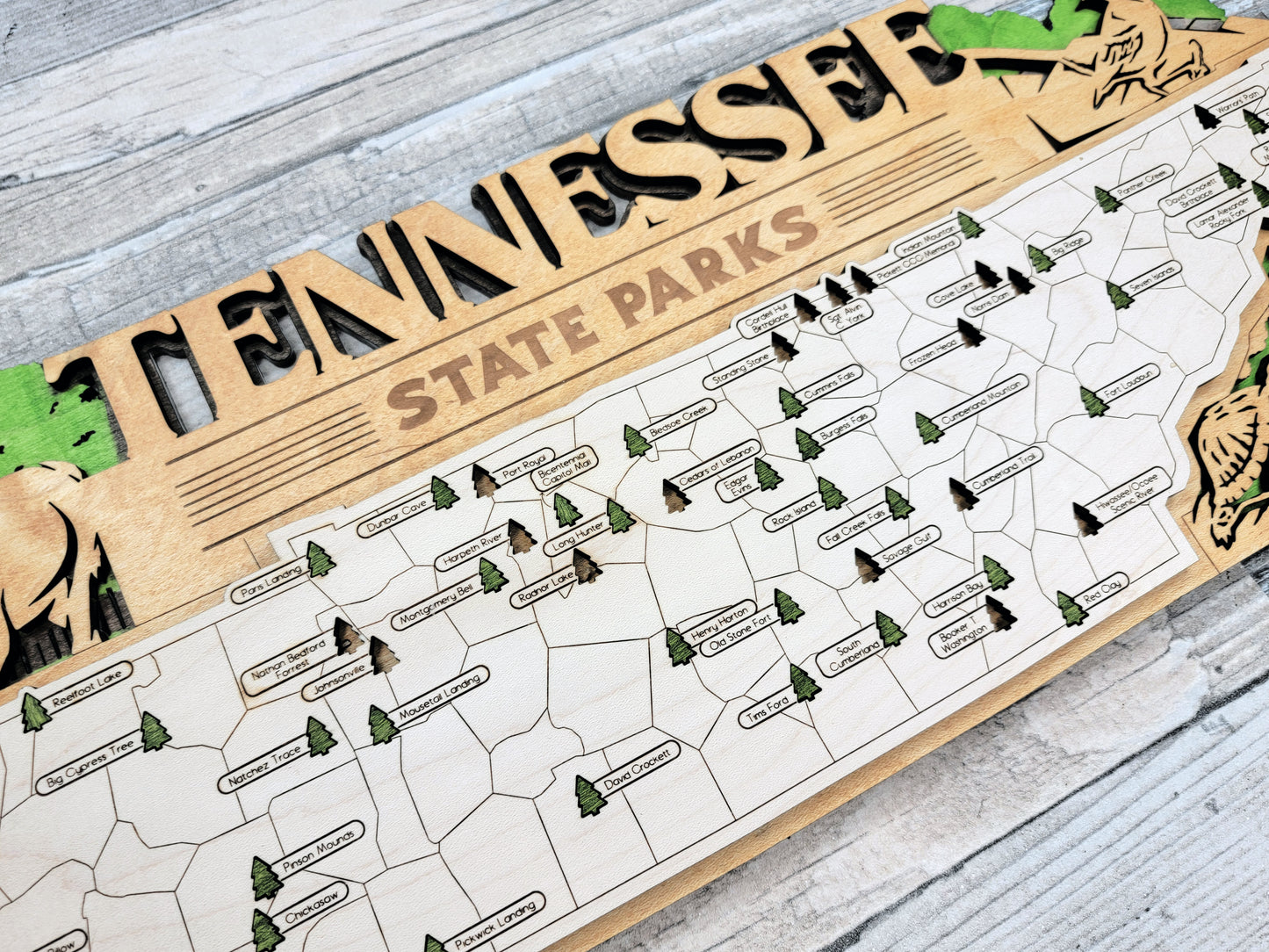 Tennessee State Park Map