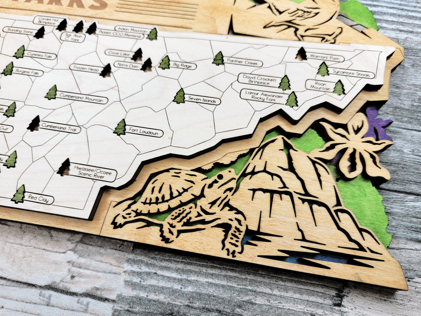 Tennessee State Park Map