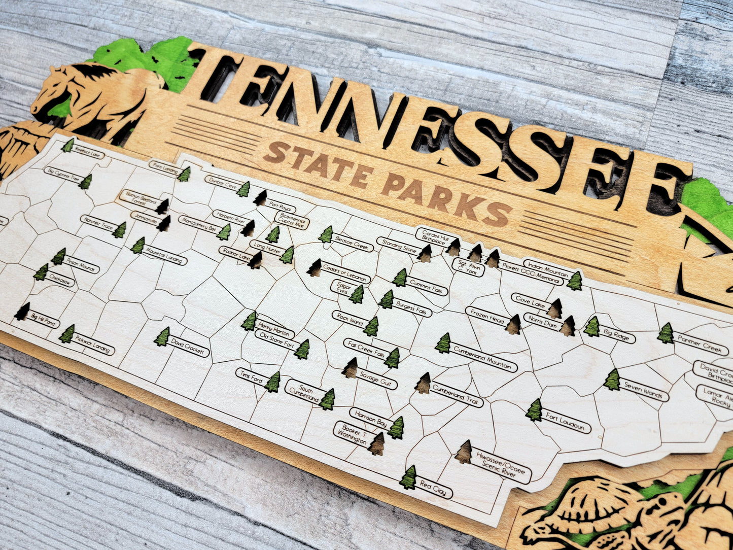 Tennessee State Park Map