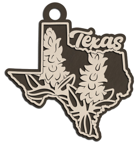Texas State Flower Christmas Ornament