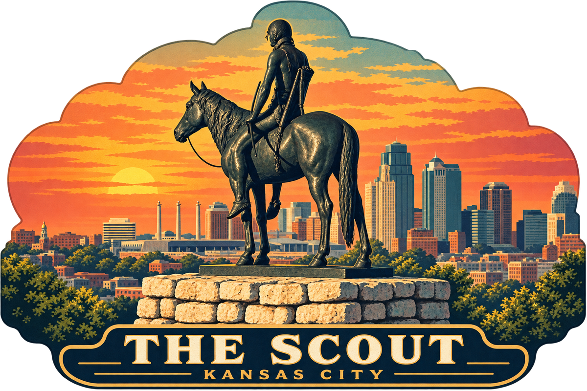 The Scout Magnet - Vintage WPA Sunset