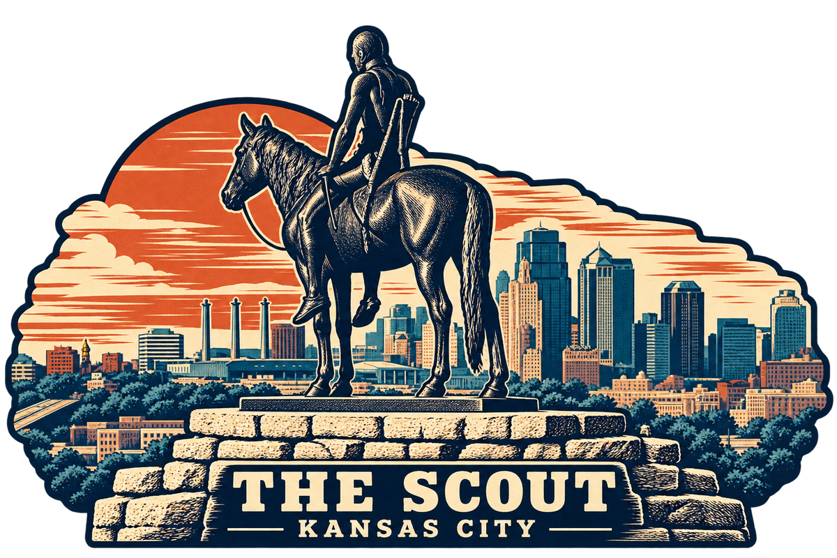 The Scout Magnet - Woodcut/Linocut