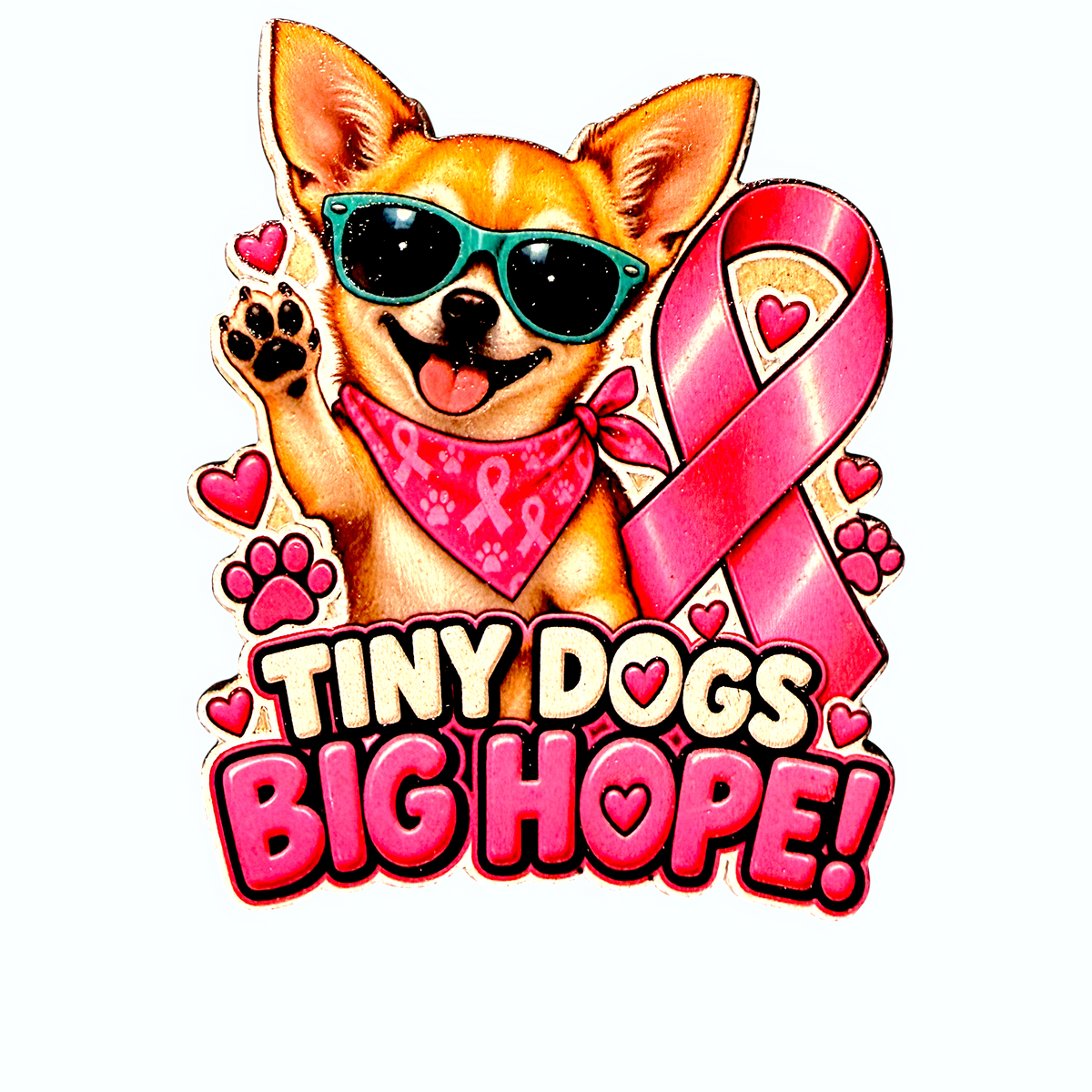 Tiny Dogs Big Hope Magnet