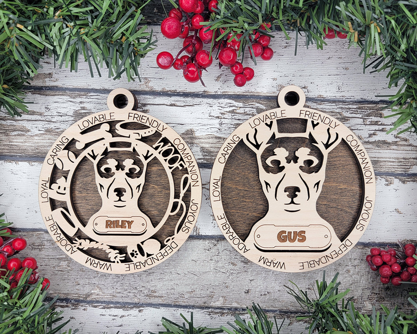 Adorable Dog Ornaments Pack 3