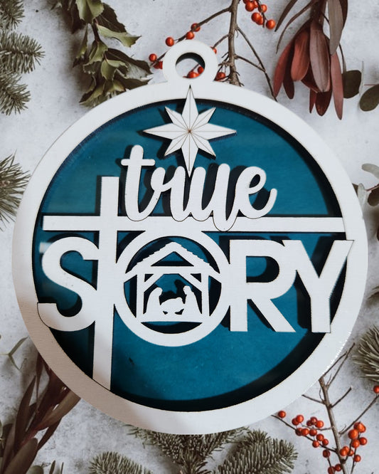 Jesus Series - True Storey (Blue Background)