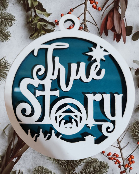 Jesus Series - True Story (Blue Background)