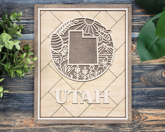 Utah Heritage Frame Pop Sign