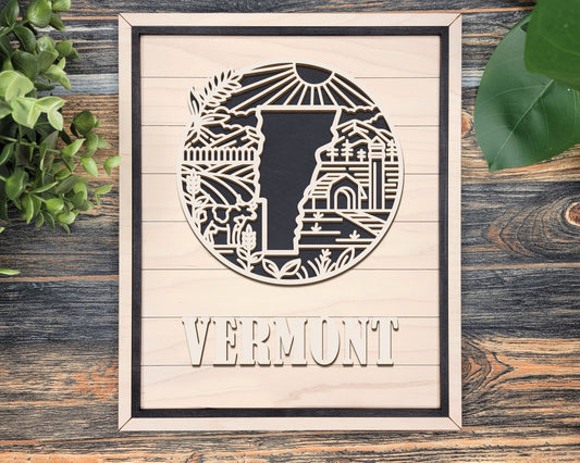 Vermont Heritage Frame Pop Sign