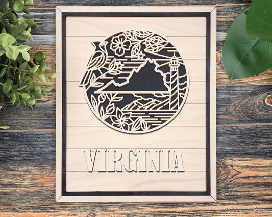 Virginia Heritage Frame Pop Sign