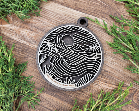 Virgin Islands National Park Line Art Ornament