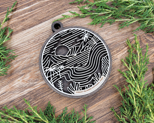 Virgin Islands National Park Line Art Ornament
