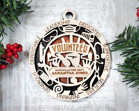 First Responder: Volunteer Ornaments