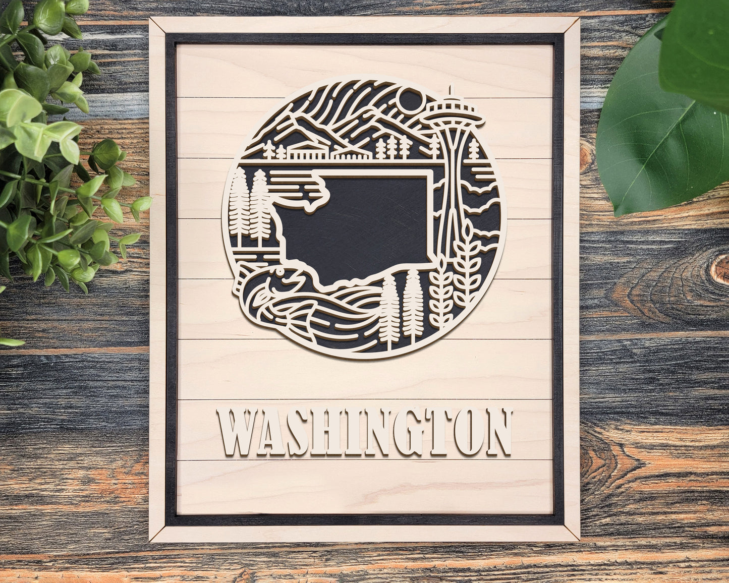 Washington Heritage Frame Pop Sign