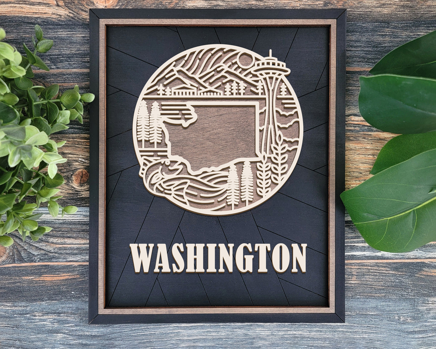 Washington Heritage Frame Pop Sign