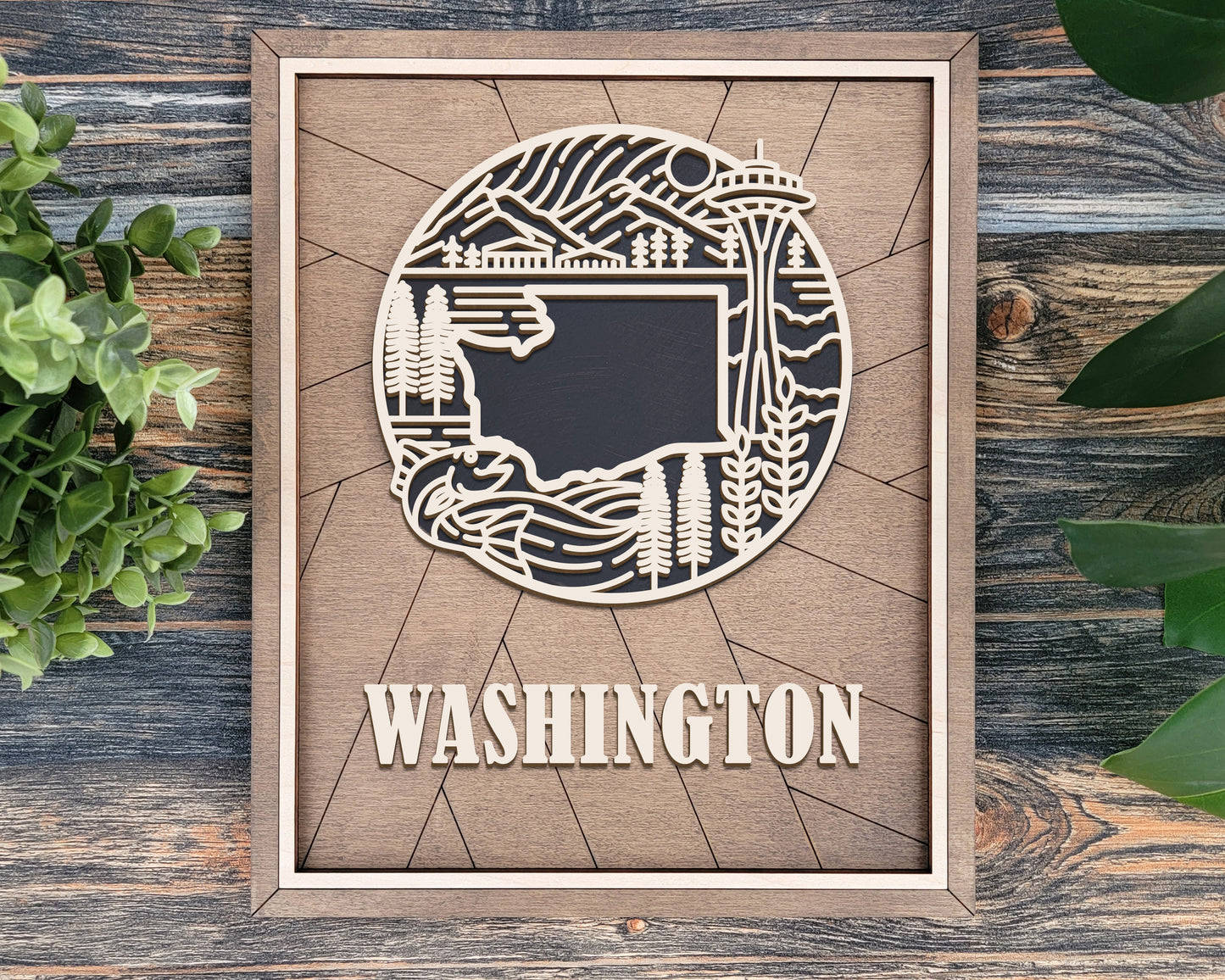 Washington Heritage Frame Pop Sign