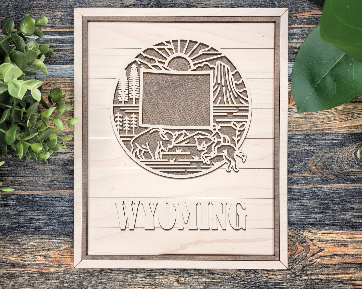 Wyoming Heritage Frame Pop Sign