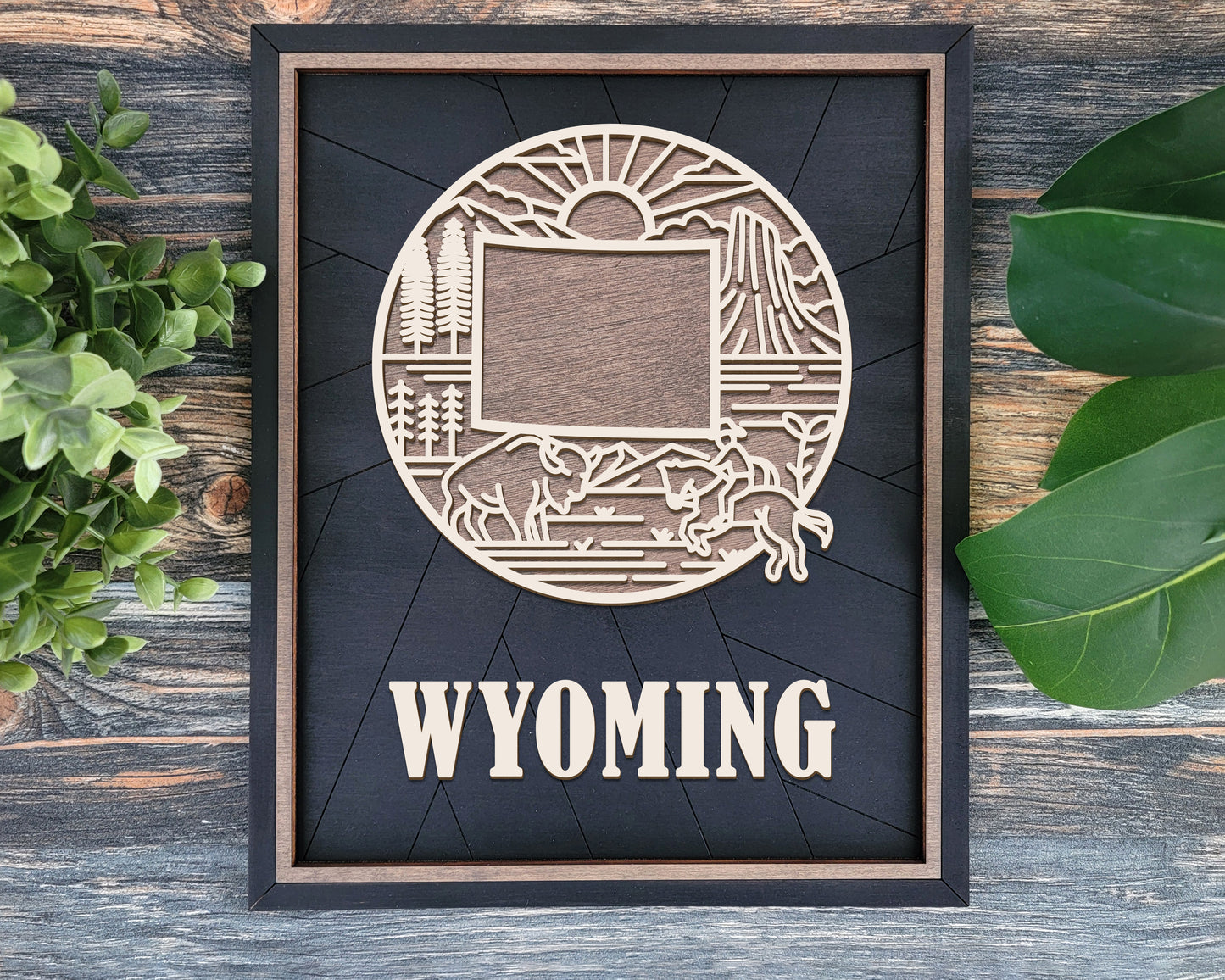 Wyoming Heritage Frame Pop Sign