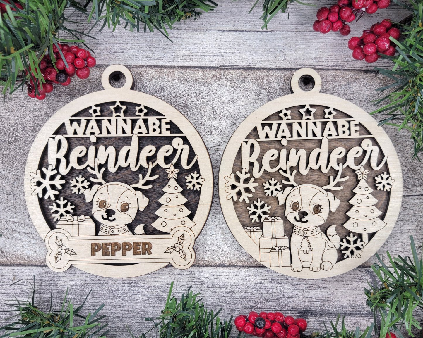 Pawsome Ornament - Wannabe Reindeer