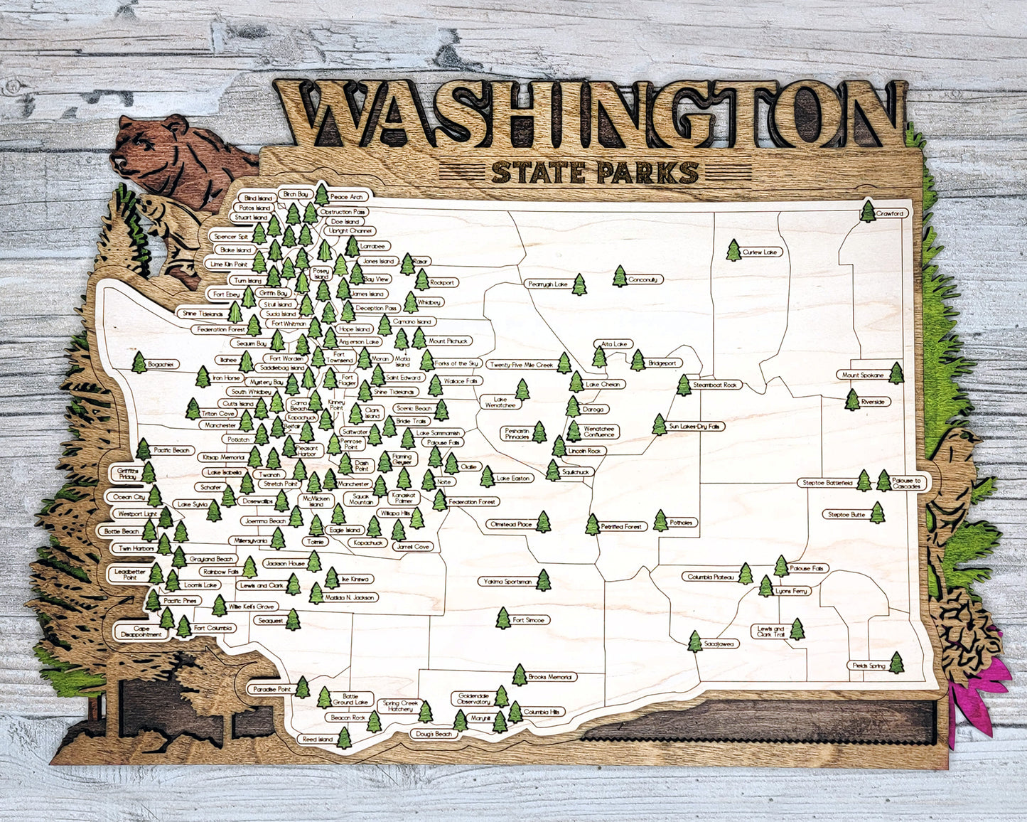 Washington State Park Map